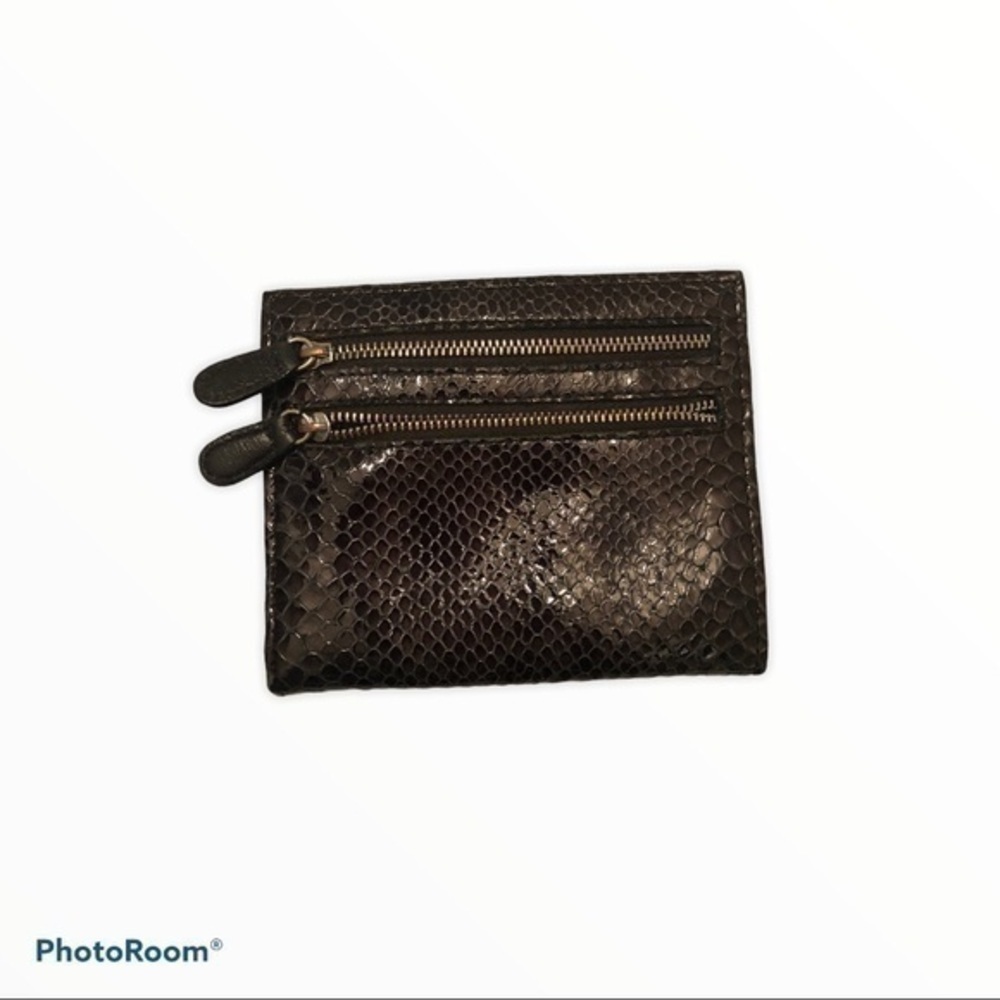 Brighton python snakeskin embossed leather wallet - Picture 6 of 6